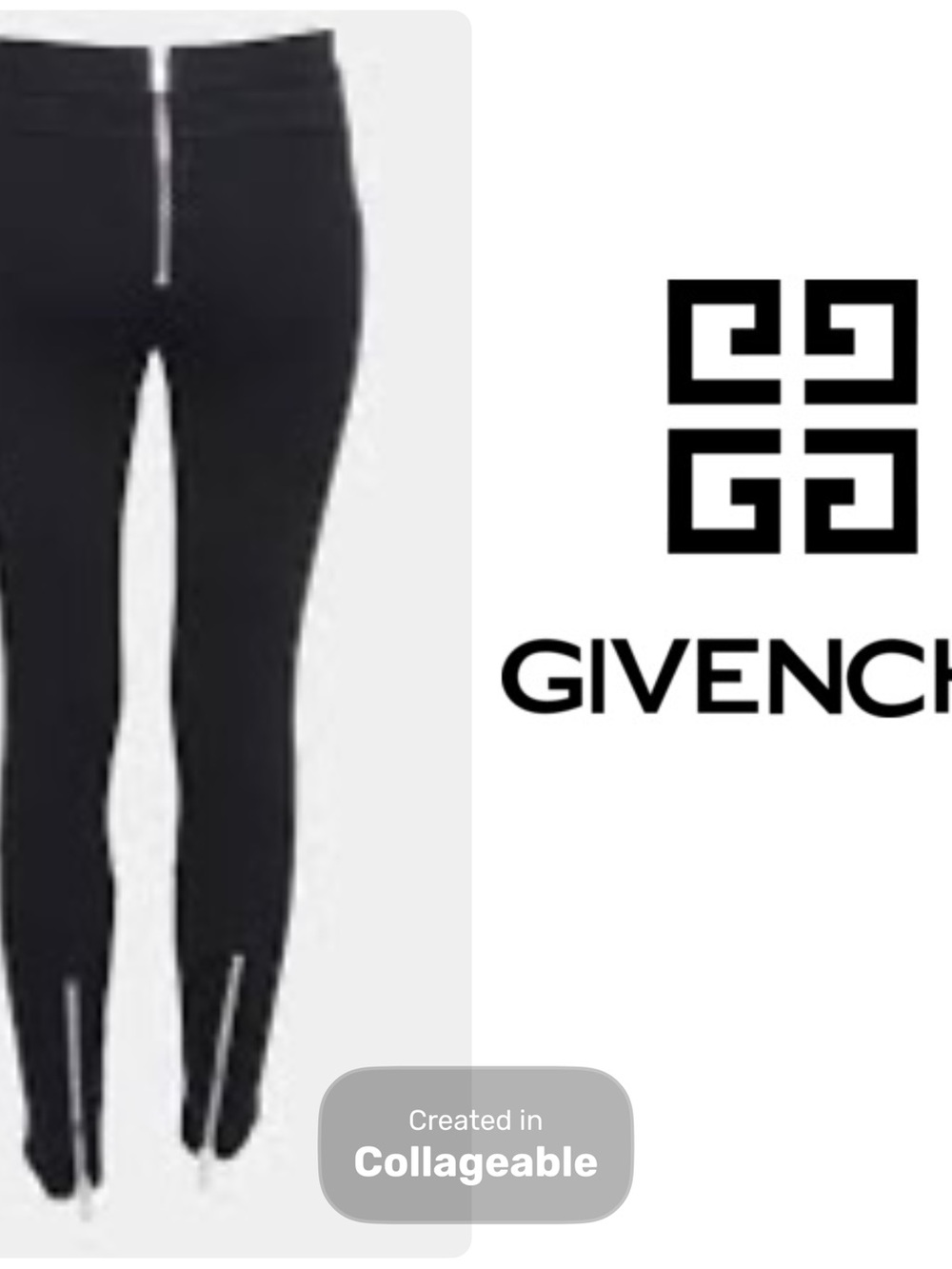 ‼️WOW‼️🖤🩶Black High-Waist Skinny Pants with Back and Ankle Zippers